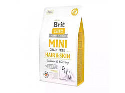 Сухий корм для собак дрібних порід для шкіри та шерсті Brit Care Mini Grain Free Hair & Skin 2 кг