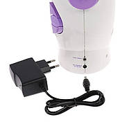 Міні-швейна машинка з живленням від мережі та від батарейок Mini Sewing Machine SM-202 A 6Вт, фото 7