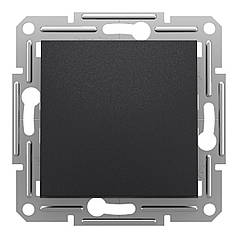 Вимикач 1-клавішний 10A Schneider серія Asfora Антрацит EPH0100171