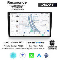 Универсальна Штатна магнітола DUDU 6 2K 9,5" 6/64 Гб, 2000x1200 QLED, GPS + 4G + CarPlay