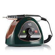 Фрезер для манікюру та педикюру, потужний, професійний з набором насадок SML 68W 45000об M15 Зелений, фото 2