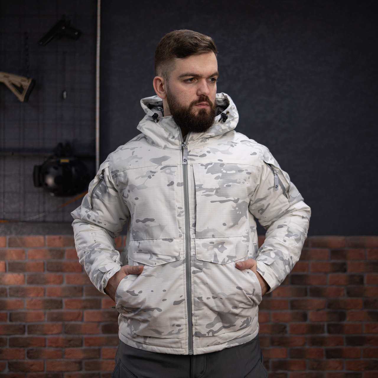 Зимова куртка Call Dragon з підкладкою Omni-Heat білий мультикам (Омні-Хіт)