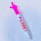 Ручка Пиши-стирай гелева з ластиком синя паста 0,5мм (1шт) арт R810, фото 2