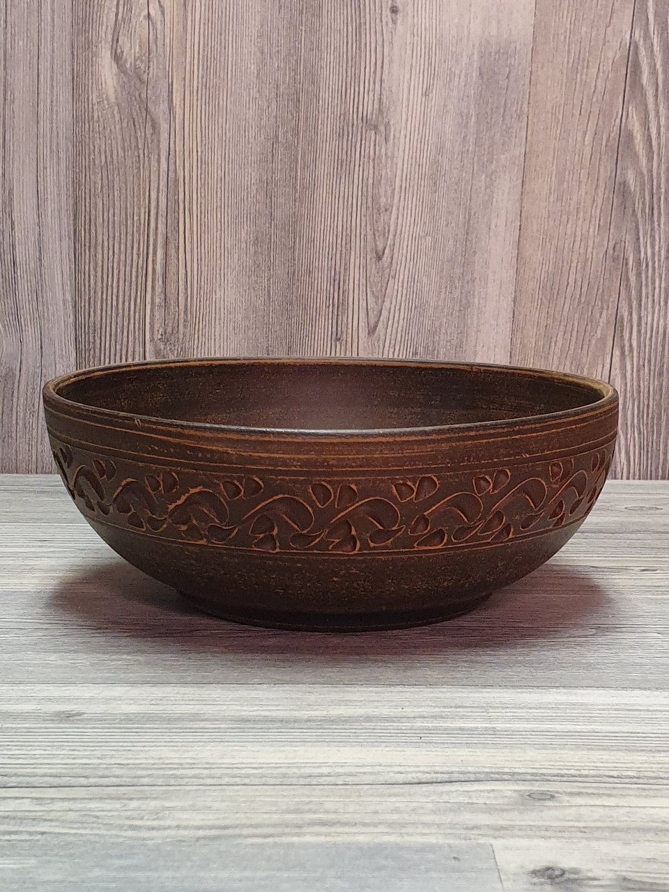 Миска (посуд), глиняна (з червоної глини), 0,7 л