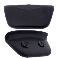 Підголовник для ванни на присосках, білий округлений