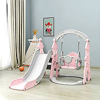 Дитячий ігровий комплекс 3в1 Terrio "Castle" Рожевий