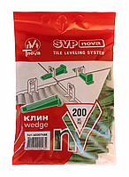 Клин для системи вирівнювання SVP-nova 200 шт Клини для нівелювання плитки Система фіксації плитки