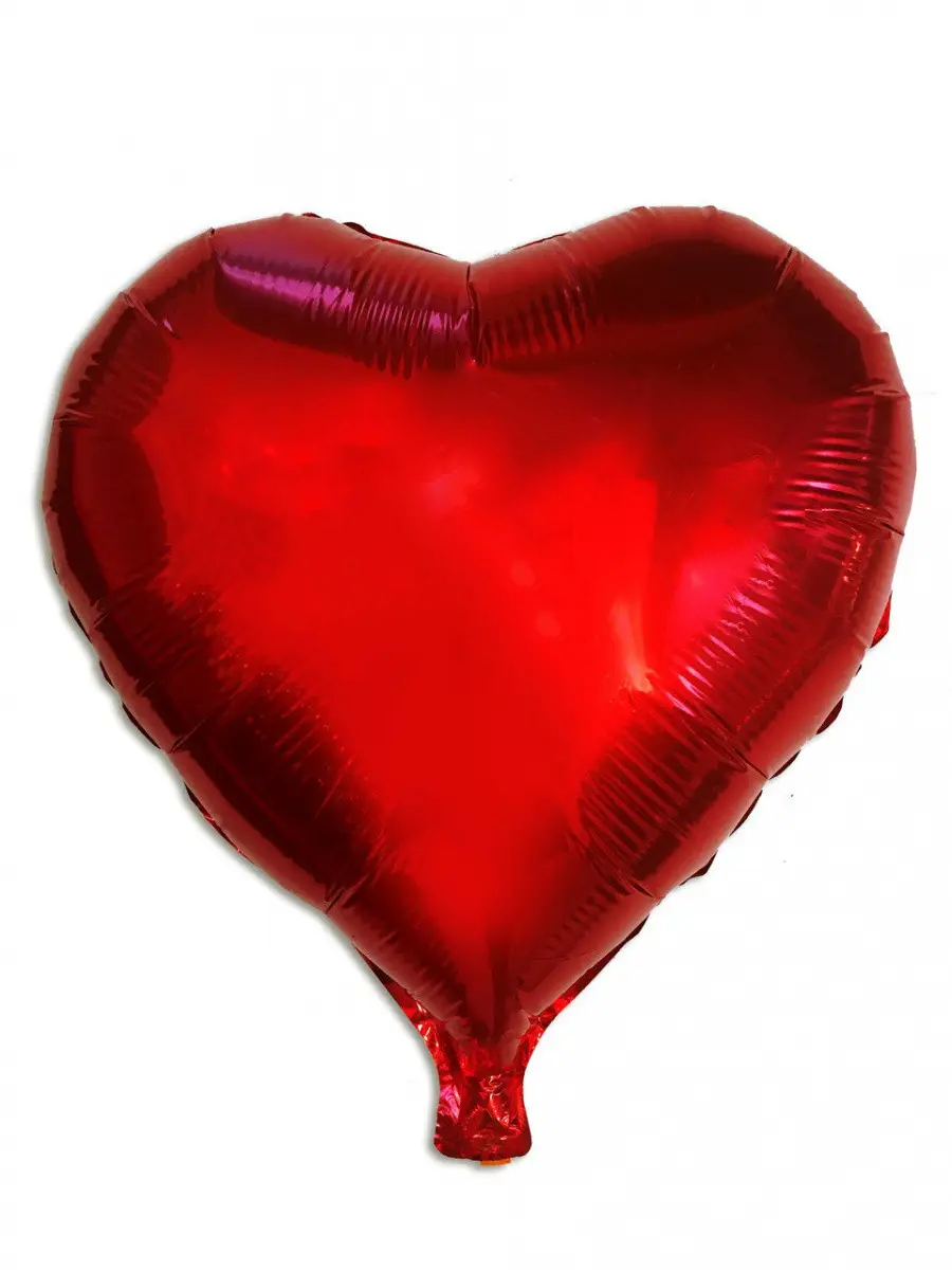 Фольгований шар Серце 9" червоне (Китай)