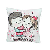 М’яка подушка Закохані, валентинка Love is, 28 см