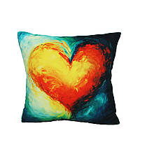 М’яка подушка Серце, валентинка Love is, 28 см