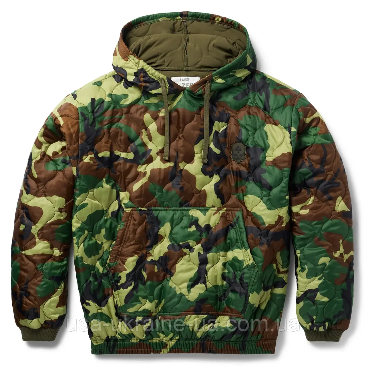 Тактична кофта Zero Foxtrot Woobie Zip Hoodie камуфляжний колір ERDL Woodland, фото 1