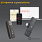 Професійний бездротовий мікрофон LUX100 Type-C WM1-T-c одинарний з кейсом петличка для телефону, фото 3