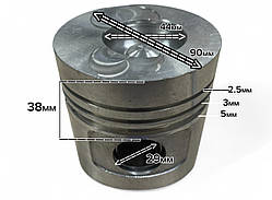 Поршень 90 мм на двигун SD490 Ricardo/Matari