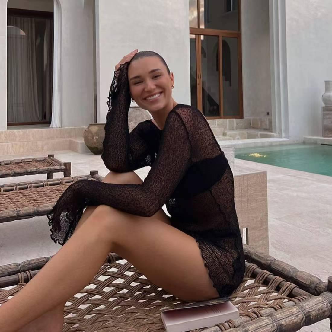 Туніка пляжна легке мереживо, фото 1