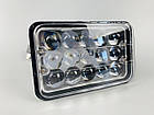 Фара LED прямокутна 45W, 15 ламп, дальній і ближній промінь 10/30V 6000K товщина: 78 мм, фото 5