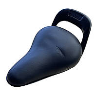 Сідло дитяче велосипедне з ручкою чорне