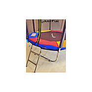 Батут Just Fun 183см Multicolor зовнішня сіткa, фото 5