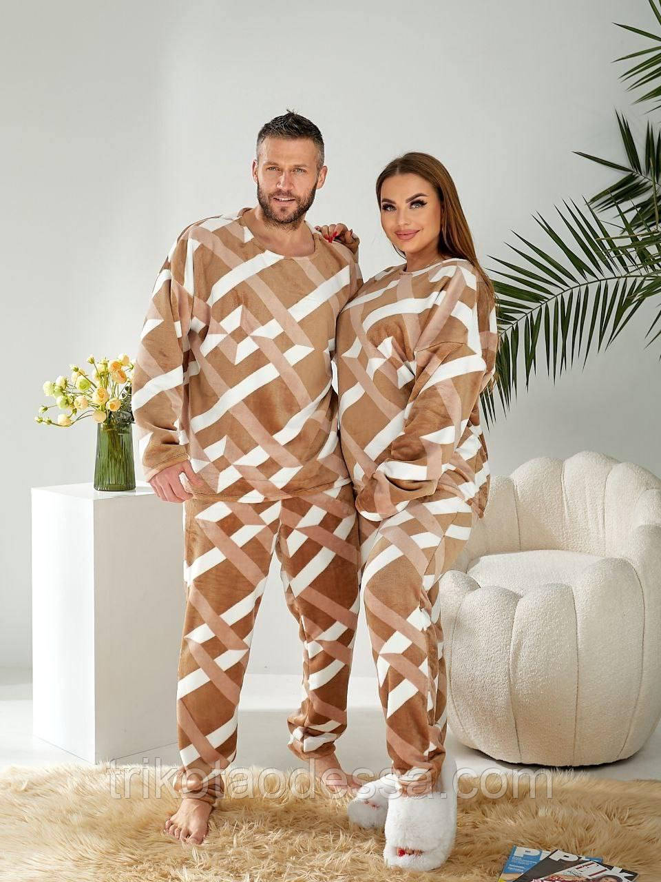 Піжама універсальна жіноча, чоловіча 15569дг р.46-56, фото 1