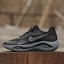 Чоловічі Кросівки Nike Air Zoom Black Grey / Найк Аїр Зум Чорні з Сірим, фото 5