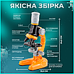 Мікроскоп дитячий цифровий шкільний оптичний портативний оптичний портативний підсвічування збільшення х100 х400 х1200, фото 6