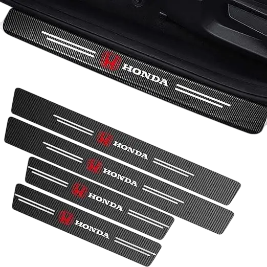 Захисна плівка на пороги Honda 5D з вуглецевого волокна, самоклейна