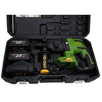 Акумуляторний перфоратор Procraft PHA40 Кейс (2 акб і Зарядний пристрій) Безщітковий двигун, 2,6 Дж, SDS+