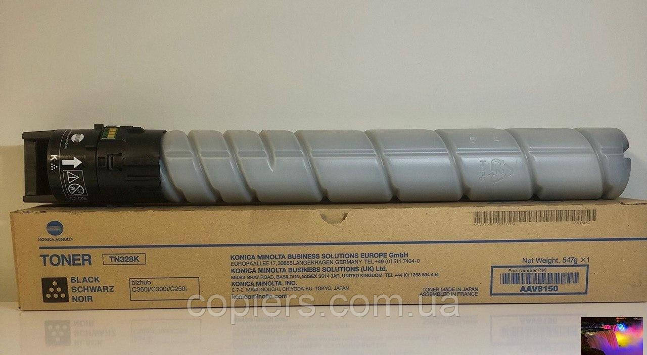 TN328K тонер картридж Bizhub c250i c300i c360i, оригінал, Japan, tn-328k, фото 1