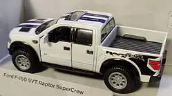 Машинка KINSMART Ford F-150 SVT Raptor білий колір KINSMART KT5365FW