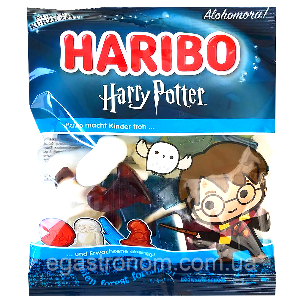 Желейки Гаррі Потер Харібо Haribo Harry Potter 160g 40шт/ящ (Код: 00-00017244), фото 1