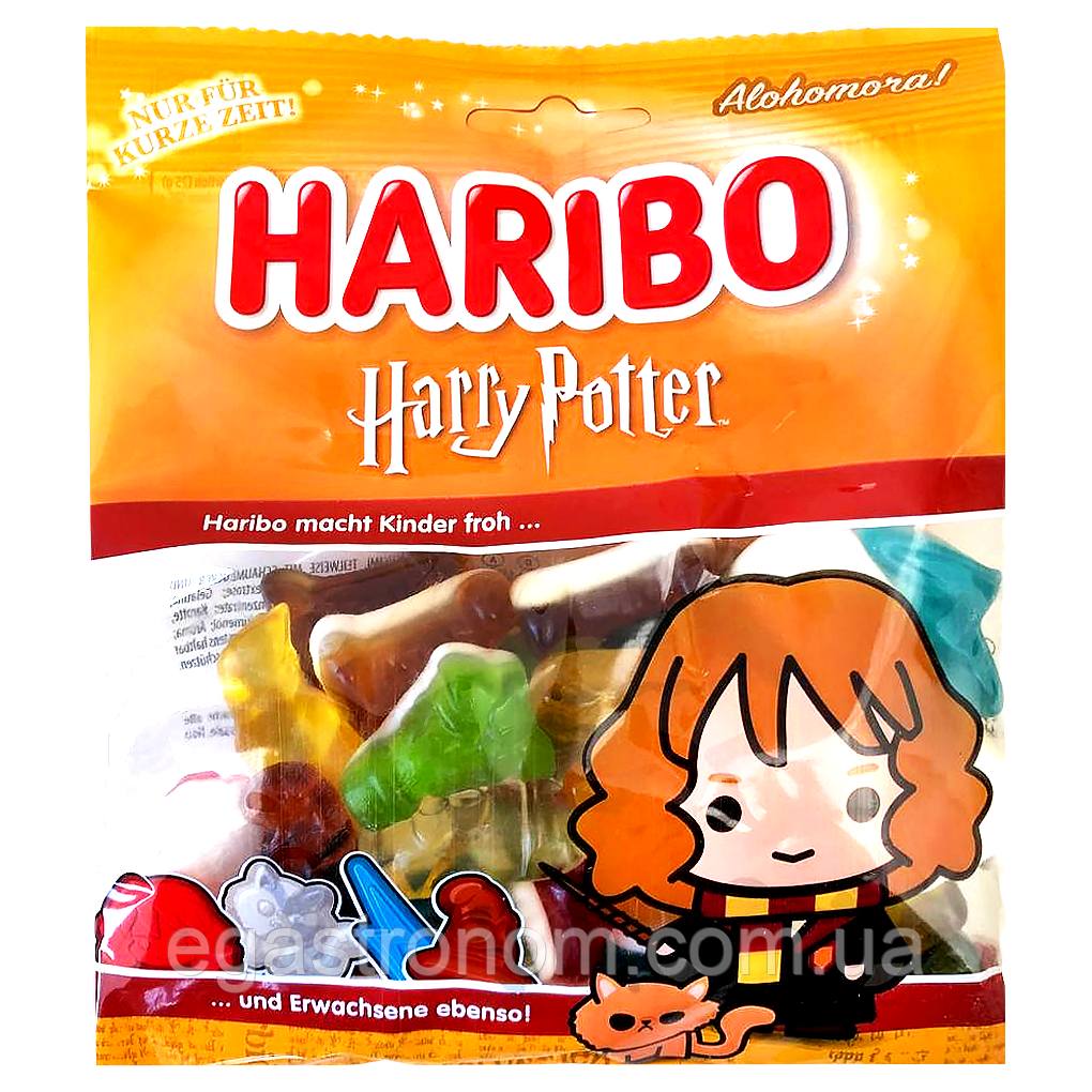 Желейки Гаррі Потер Харібо Haribo Harry Potter Hermine Granger 160g 40шт/ящ (Код: 00-00017245), фото 1