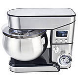 Потужний кухонний тістоміс з РК дисплеєм Top Kitchen Планетарний міксер 3 змінні насадки Кухонний комбайн, фото 2