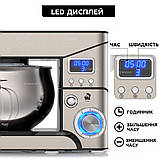 Потужний кухонний тістоміс з РК дисплеєм Top Kitchen Планетарний міксер 3 змінні насадки Кухонний комбайн, фото 10