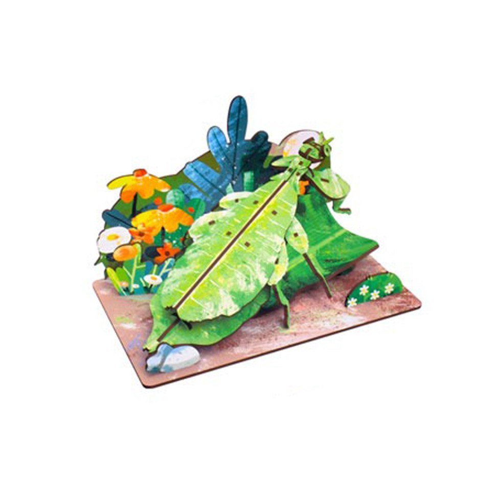 Дерев'яний пазл 3D "Phylliidae" 68038W 58 деталей, фото 1