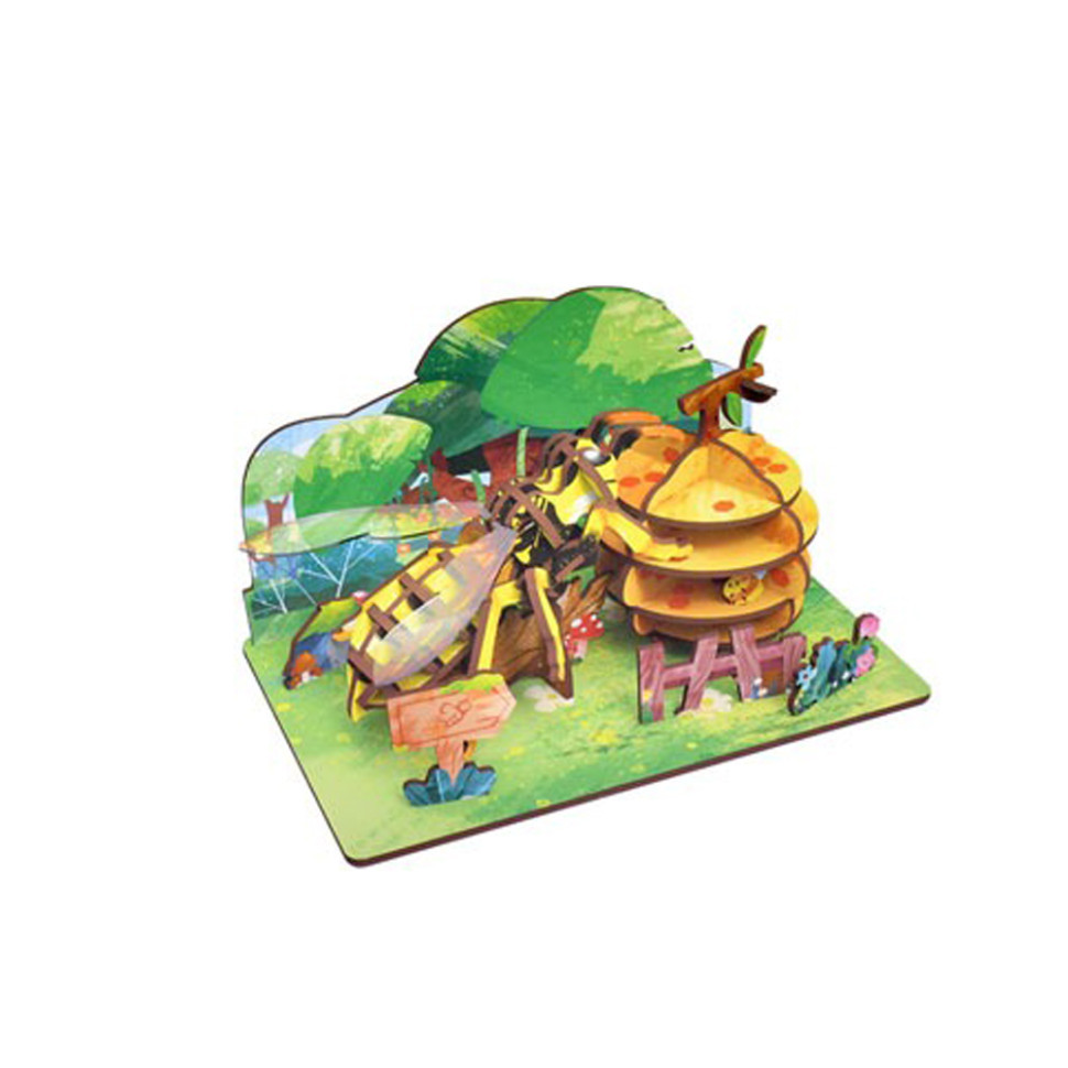 Дерев'яний пазл 3D "Bees" 68039W 43 деталі, фото 1