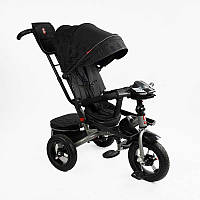 Велосипед-коляска триколісний з ручкою Best Trike 6088 F - 695-12 Сірий, з поворотним сидінням