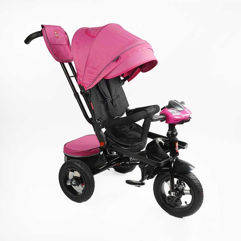 Велосипед триколісний з батьківською ручкою Best Trike 6088 F - 701-16 Рожевий, з поворотним сидінням, фото 1