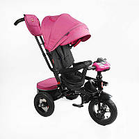 Велосипед триколісний з батьківською ручкою Best Trike 6088 F - 701-16 Рожевий, з поворотним сидінням