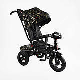Велосипед триколісний дитячий з батьківською ручкою Best Trike 6088 F - 626-87 Чорний, з поворотним сидінням, фото 2