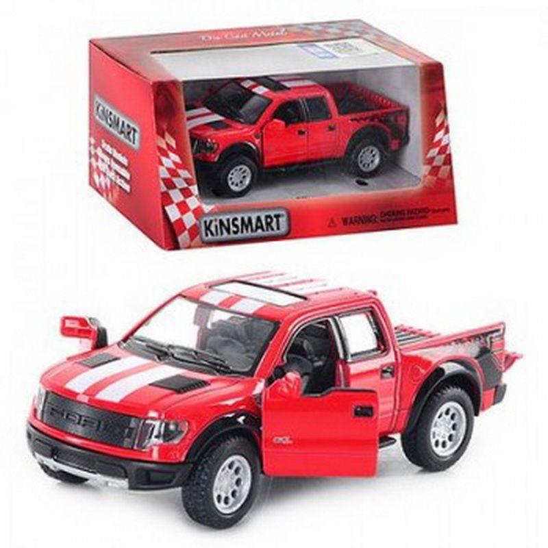 Машинка KINSMART Ford F-150 SVT Raptor красная KT5365FW