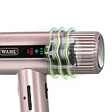 Фен для волосся Wahl Vanquish T-Dryer Rose&Gold 4321-0471-1600 Вт,DC мотор SmoothTone, дифузор, іонізація, LED-дисплей, 340 г, фото 3