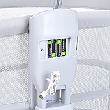 Ліжечко-колиска-манеж 3 в 1 Mastela 3328. Музика, USB, таймер, москітна сітка.Білий, фото 11