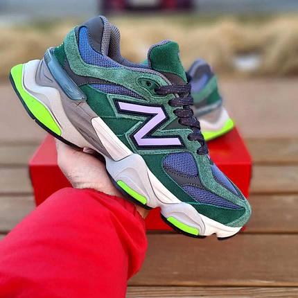 Чоловічі Кросівки New Balance 9060 Nightwatch Green Violet / Нью Беланс 9060 Найтвотч Зелені з Фіолетовим, фото 1