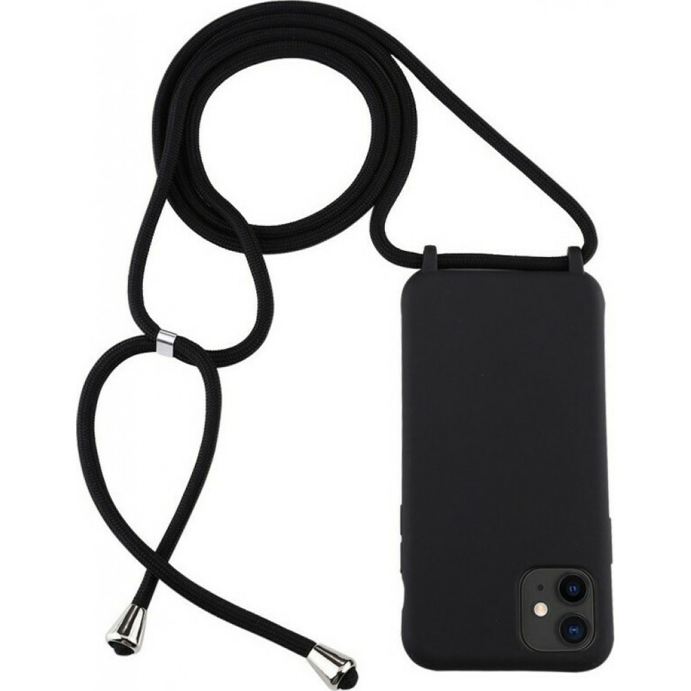 Силіконовий чохол для iPhone 11 - Rope Strap Color case, Black