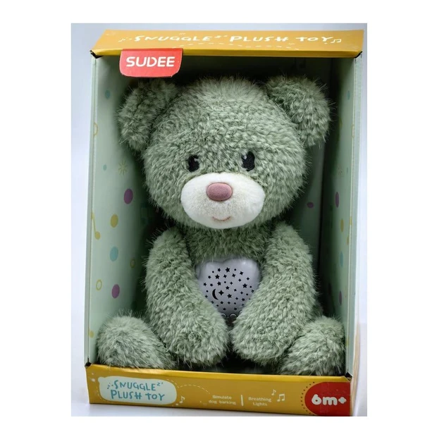 Нічник D1031 ведмедик, 30см,плюш, проектор зоряного неба,світло кольорове,звук/білий шум,регу, фото 1