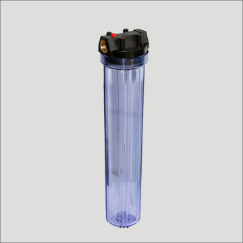 Магістральний фільтр AquaKut Big Blue Slim 20 3/4" (прозорий) для холодної води, фото 1