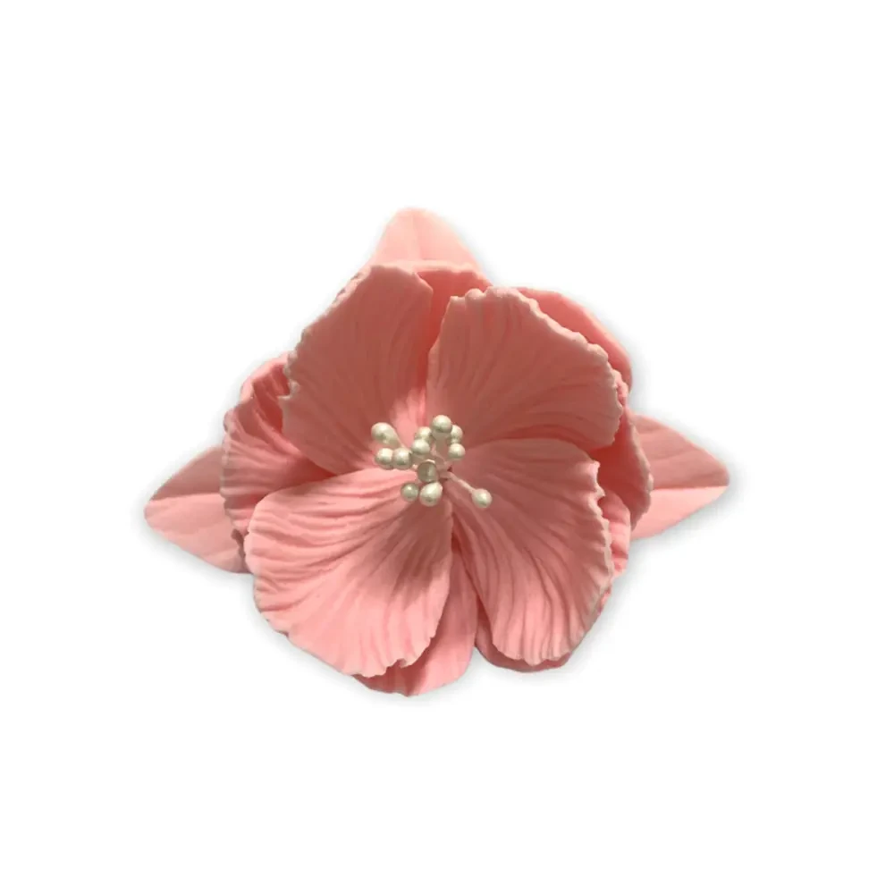 Цукрова квітка. "Піон D=60мм моно рожевий" (Slado), фото 1