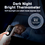 Медичний інфрачервоний безконтактний термометр із LED-дисплеєм, білий, фото 2