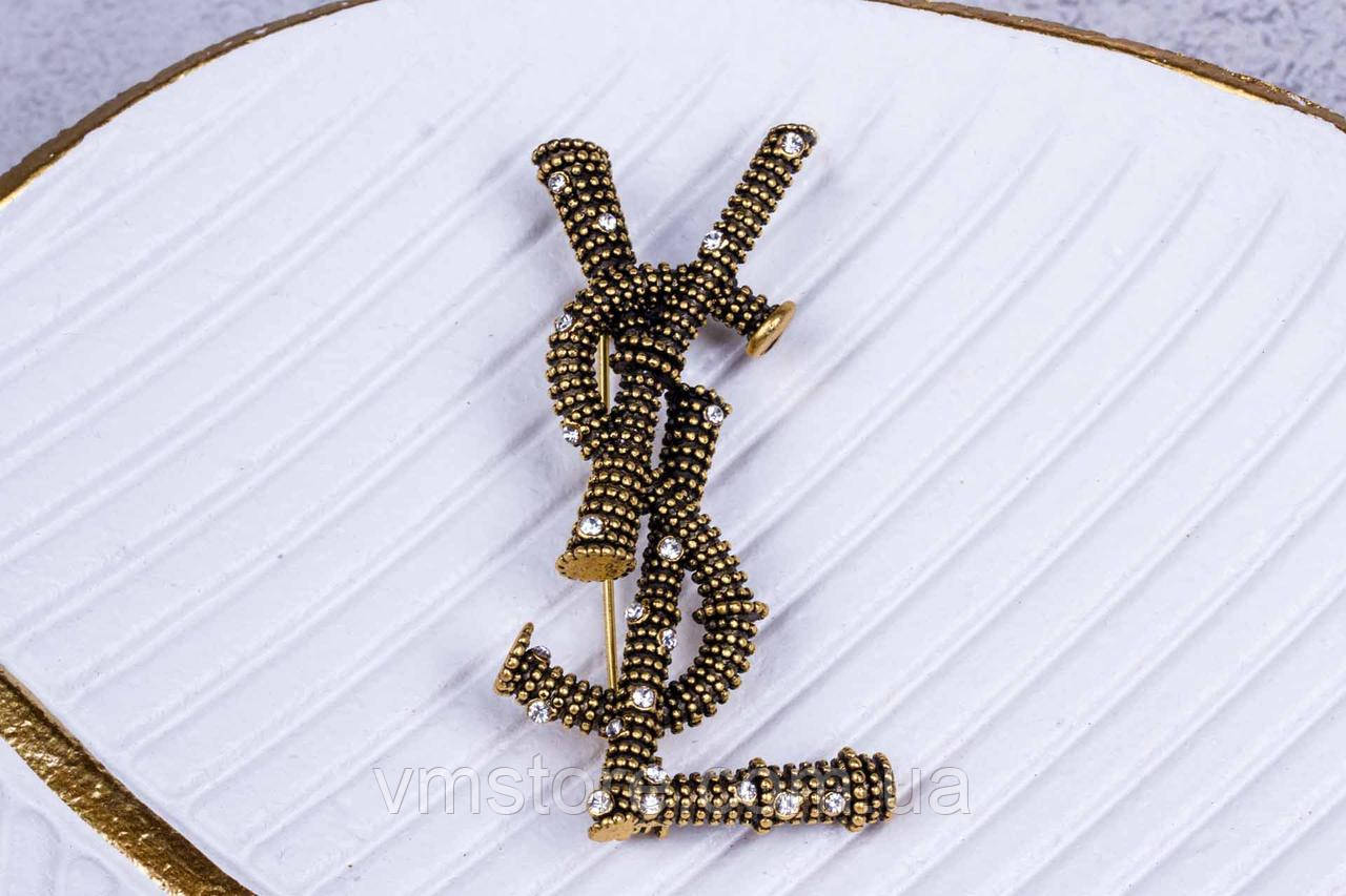 Брошка YSL, модна жіноча брошка на одя