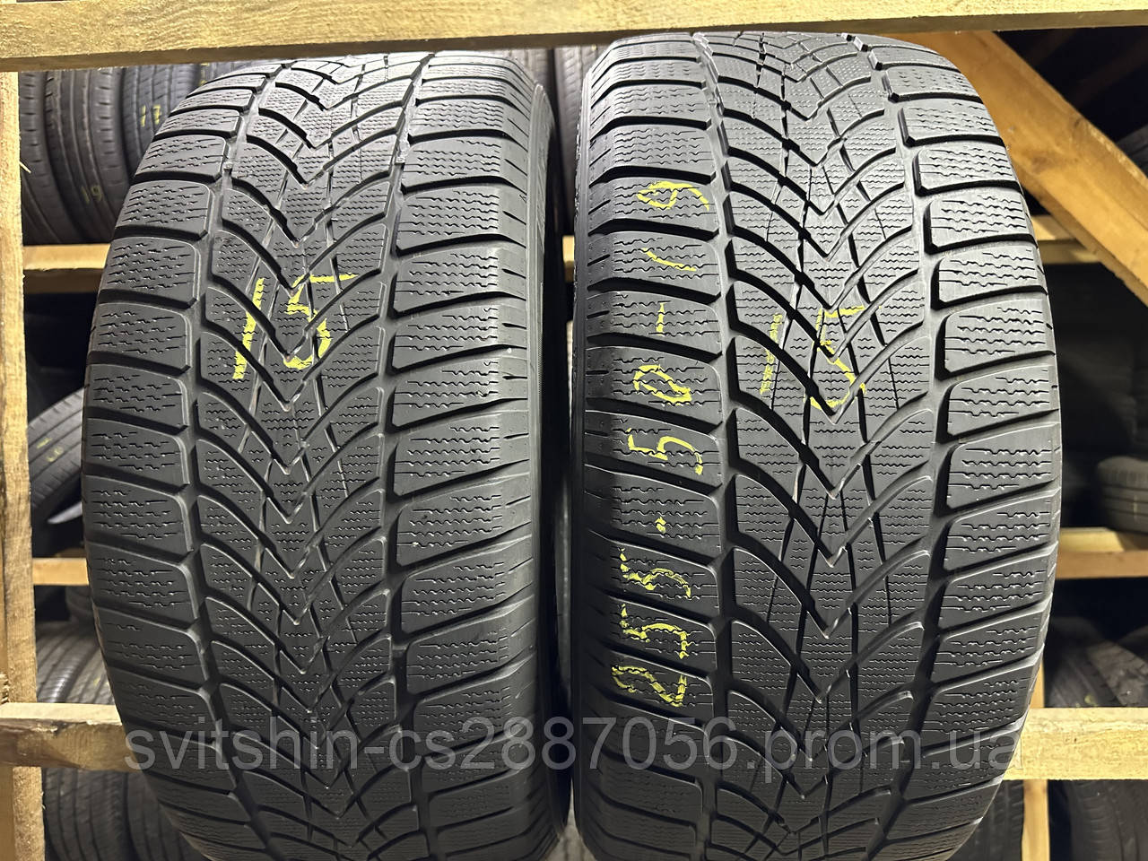 В наявності пара шин 255/50R19 DUNLOP Winter Sport 4D 2шт Рік 2015, фото 1