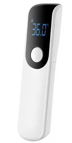 Медичний інфрачервоний безконтактний термометр із LED-дисплеєм, білий, фото 1